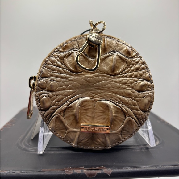 Brahmin Metallic Gold Round Coin Purse - Picture 13 of 15